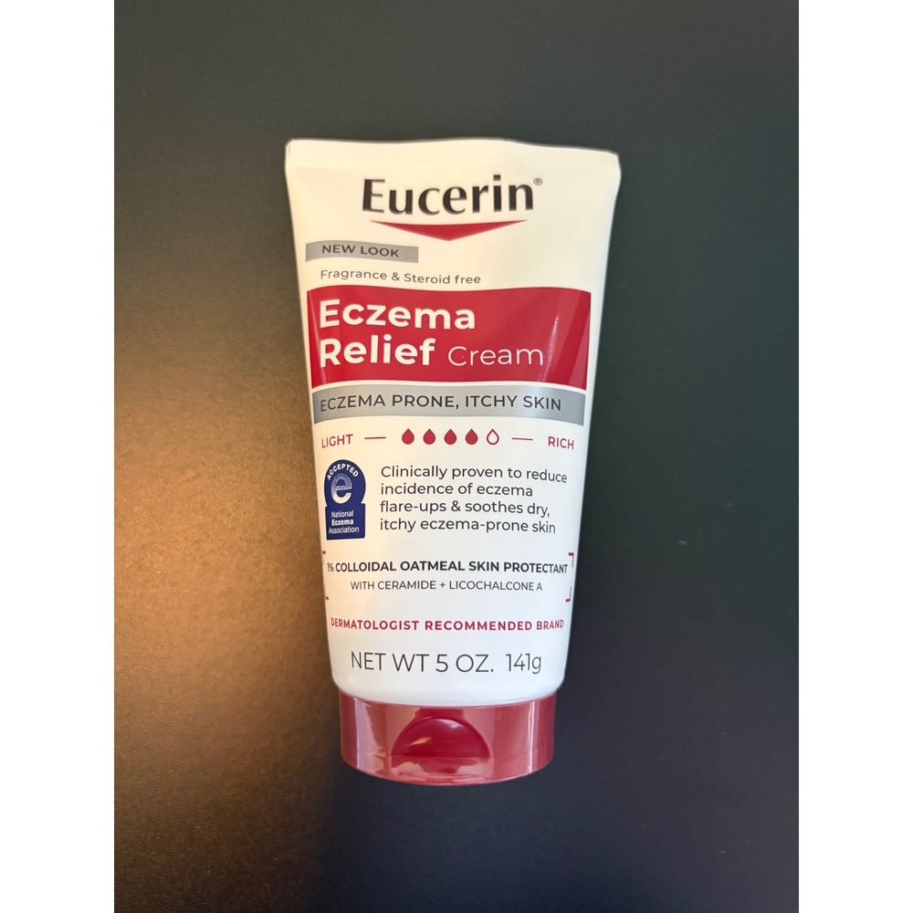 Eucerin Eczema Relief Cream 5oz Colloidal Oatmeal Steroid Fragrance Free New